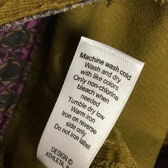 Athleta Whenever Cord Skirt Velvet Old Gold Mustard A Line Corduroy Mini Skirt 0 - Picture 12 of 12